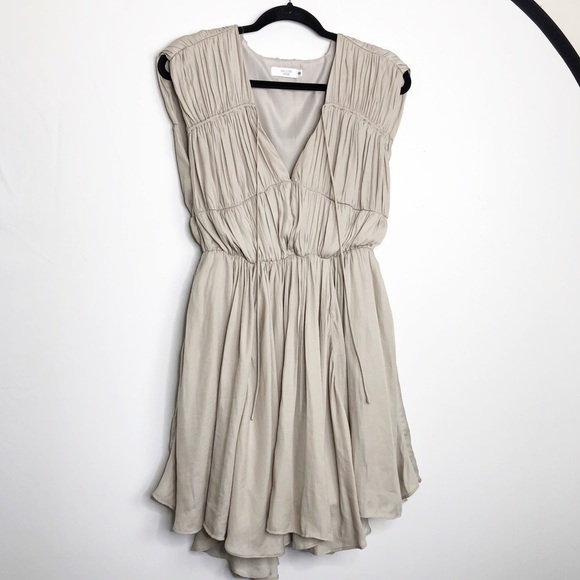 WILLOW Jane Taupe pleated mini dress - Picture 7 of 11